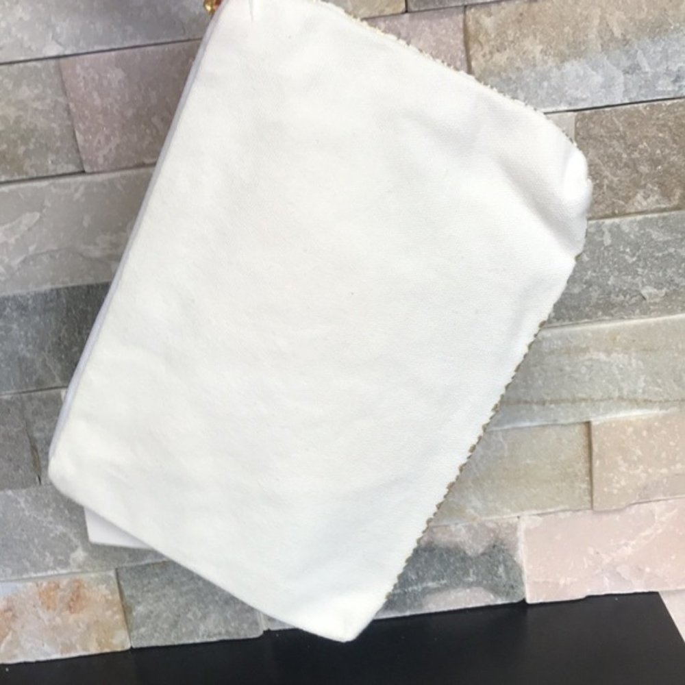 Levtex Monogram Zip Pouch - Metallic - Picture 3 of 5